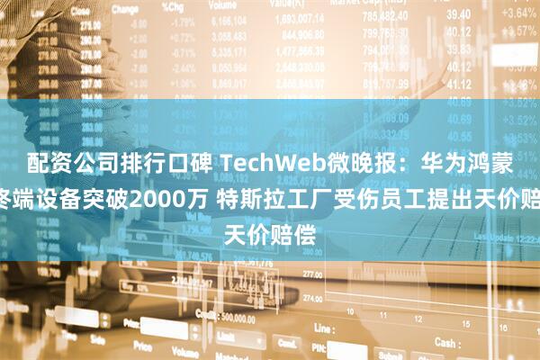 配资公司排行口碑 TechWeb微晚报：华为鸿蒙5终端设备突破2000万 特斯拉工厂受伤员工提出天价赔偿